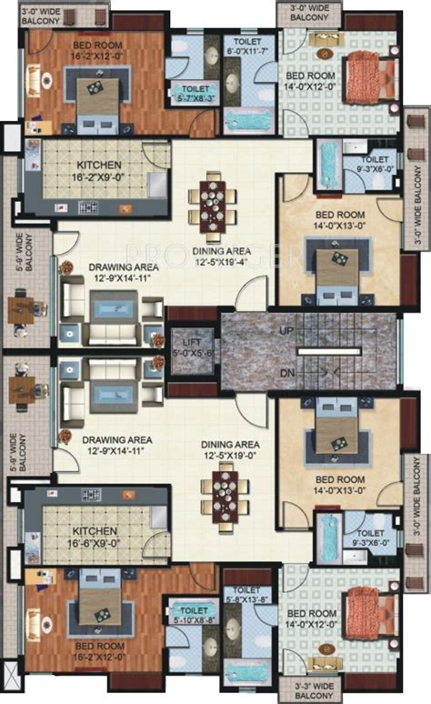 4000 Sq Ft Apartment Plan Home