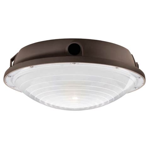 Topaz Led Round Canopy Light 5000k 40w 60w White Bronze Paladin