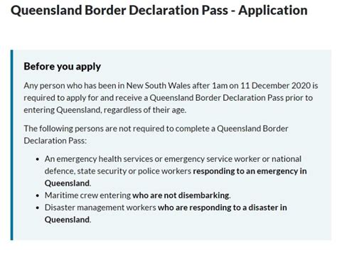 Qld Border Pass / Border Pass Qld / Queensland border pass ...