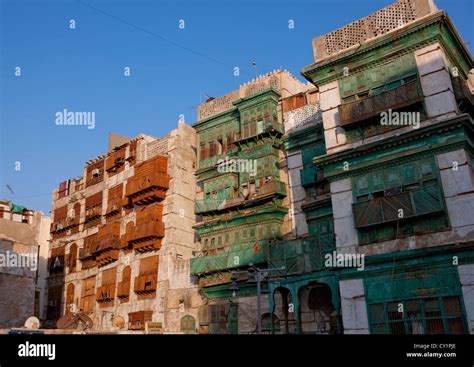 Old Jeddah Houses Saudi Arabia Stock Photo Alamy