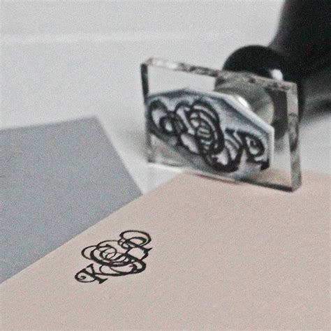 Personalised Monogram Stamp By Stomp Stamps