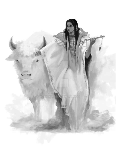 White Buffalo Calf Woman Commission By Yanick17 On Deviantart