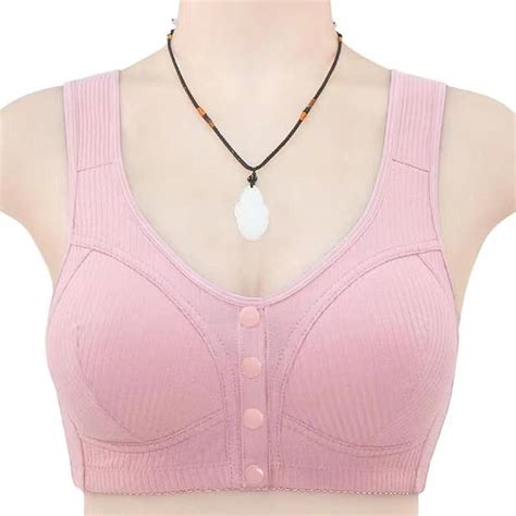 Goldies Bra For Seniors Womens Full Coverage Front Closure Back