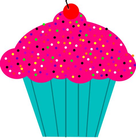 Pink Frosted Cupcake Clip Art At Vector Clip