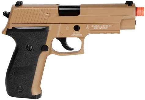 Sig Sauer P226 Full Metal Blowback Gas Pistol Tan