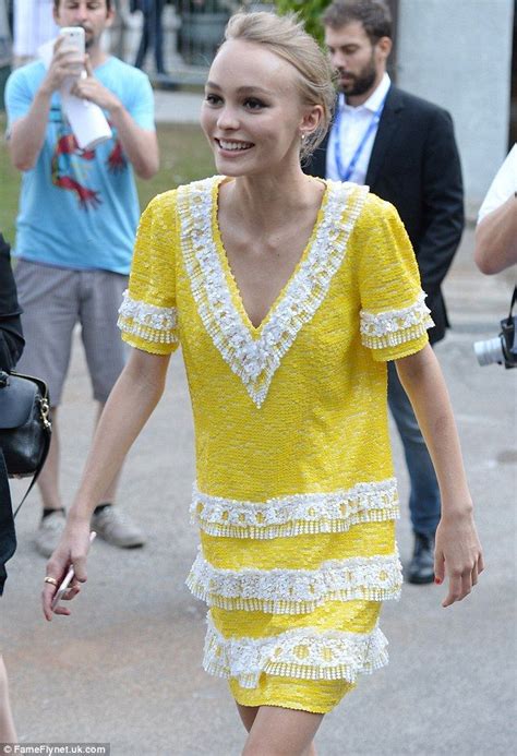 Buy versace halter midi dress in muntinlupa city,philippines. Lily Rose Depp arrives at Venice Film Festival in yellow ...