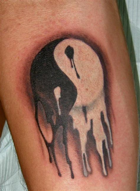 Melting Yin Yang By Aaron Powers Tattoos