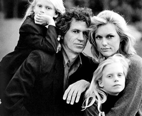 Keith Richards And Patti Hansen With Their Daughters Theodora And