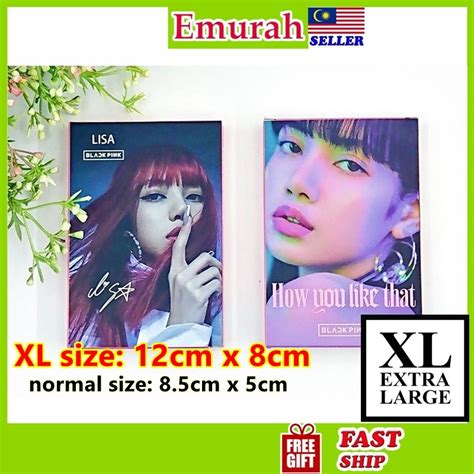 Blackpink Lisa Lomo Card Extra Big Size 30pcs Shopee Malaysia