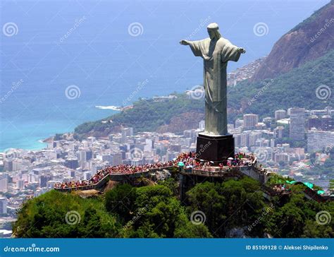 Christ The Redeemer In Rio De Janeiro Editorial Stock Photo Image Of