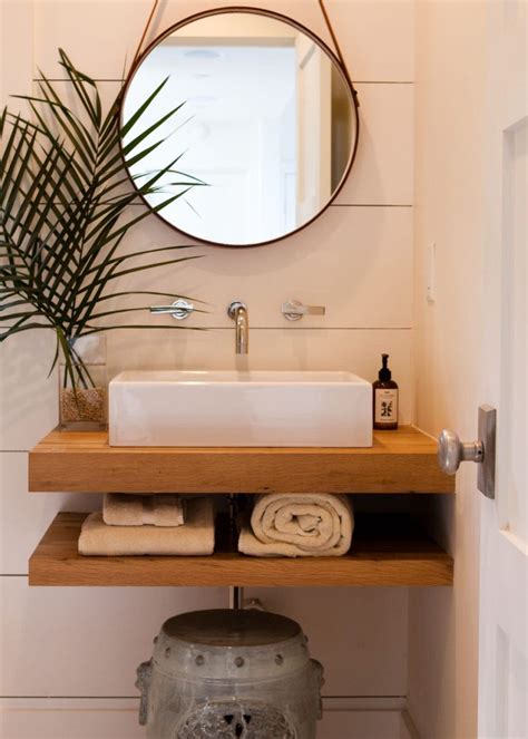 While many floating shelves are intended to keep a low profile to emphasize the objects atop them, others go bold with an attractive white floating shelf with drawer: Floating Vanity Cabinetry-RAW Unfinished | Etsy | Bathroom ...