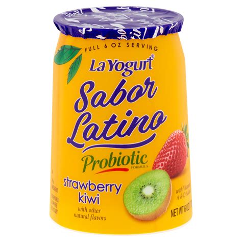 La Yogurt Sabor Latino Probiotic Strawberry Kiwi Blended Lowfat Yogurt