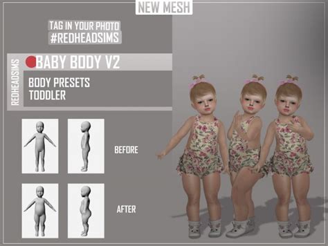 Red Head Sims Baby Body Preset Sims 4 Downloads