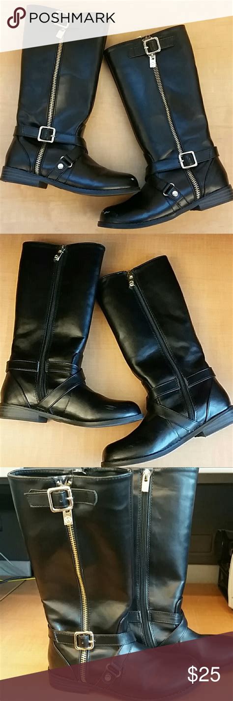 Michael Kors Girls Boots Size 13 Girls Black Leather Boots Girls