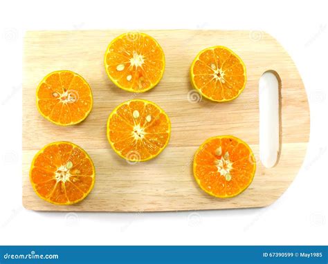 Organic Oranges Halves Fruits On White Background Stock Image Image