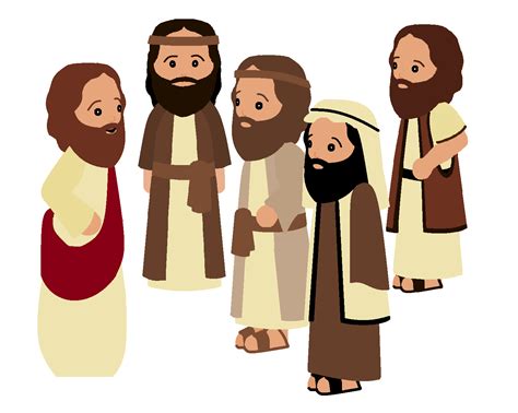 Jesus And Disciples Clipart Bible Illustrations Jesus Cartoon Bible