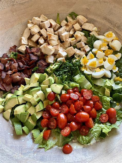 Cobb Salad With The Best Creamy Lemon Dressing Hungry Happens