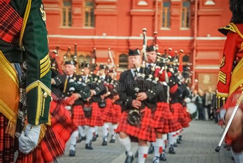 Scottish Parade Editorial Image Image Of Moscow Military 43630745