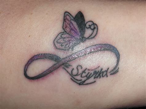 My First Tattoo Styrka Is Strength In Swedish The Butterfly And