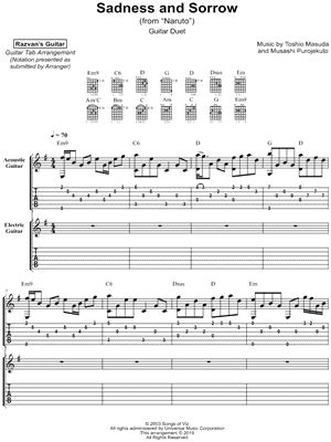 Easy clarinet songs for the beginning student. Anime Acoustic Guitar Sheet Music Downloads at Musicnotes.com