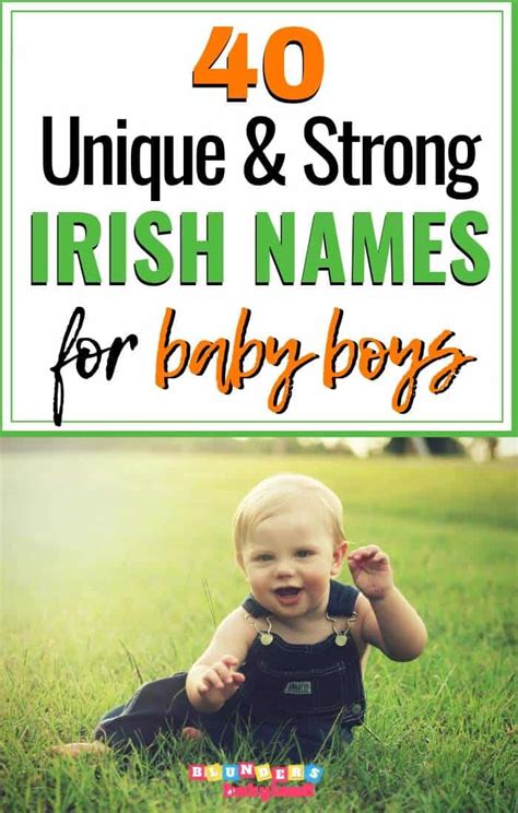 Unique Irish Baby Boy Names Blunders In Babyland
