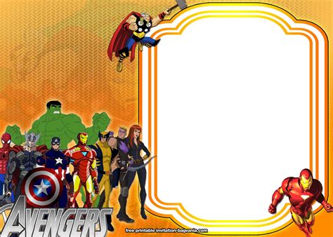 Free Avengersendgame Birthday Invitation Templates Free Printable