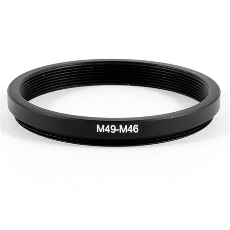 Uxcell Compatible Brand 49mm 46mm 49mm To 46mm Black Step Down Ring