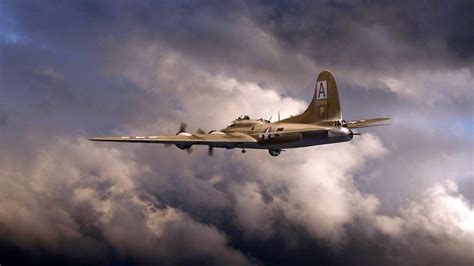 Boeing B 17 Flying Fortress Flying Fortress Art Hd Wallpaper