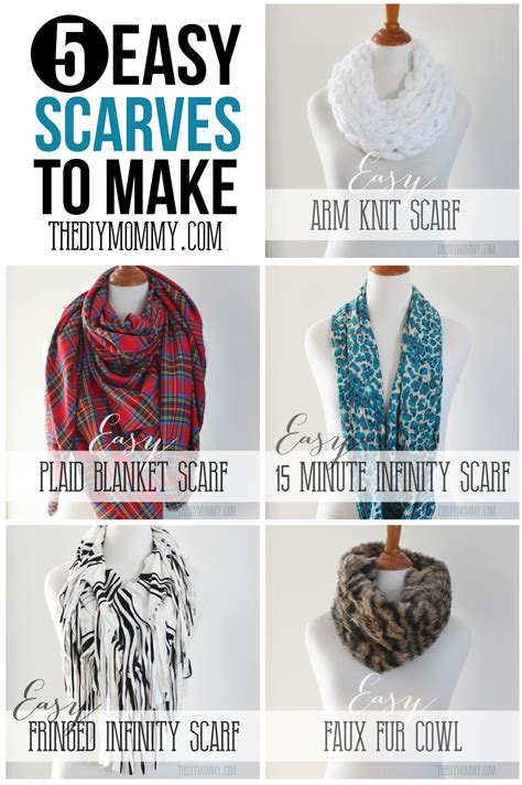 Make An Easy 15 Minute Infinity Scarf The Diy Mommy