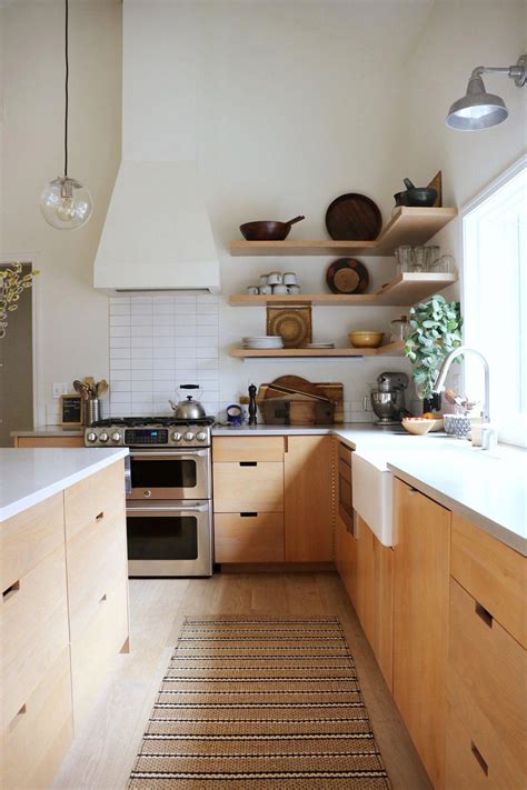 We've already seen this with the recent love given to butcher block. Natural Wood Organic Kitchen #home #style # ...