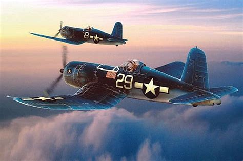 F U Corsair Painting By Lance Russwurm Military Aircraft Aircraft