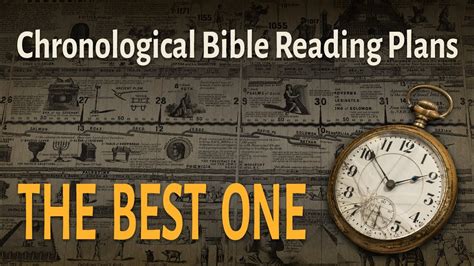 Chronological Bible Reading Plans The Best One Youtube