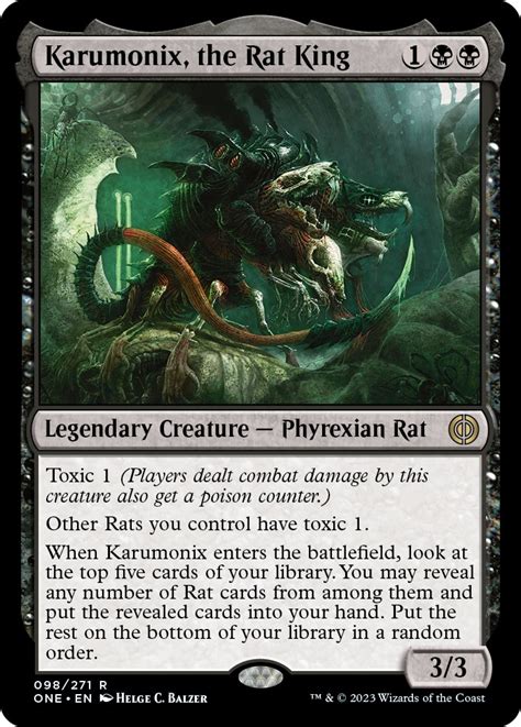 Karumonix The Rat King Phyrexia All Will Be One Magic The Gathering
