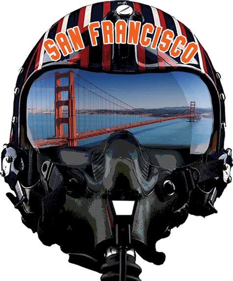 San Francisco Top Gun Maverick Helmet Png Clipart Large Size Png