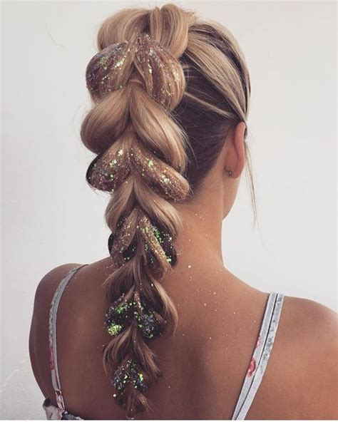25 Best Festival Hair Ideas You Need To Try This Season Hair Styles Party Hairstyles Glitter