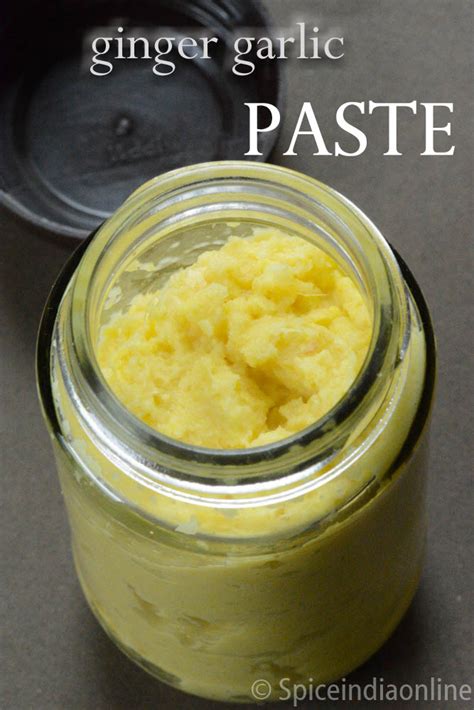 Homemade Ginger Garlic Paste Recipe How To Make Ginger Garlic Paste