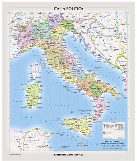 Italia Mappa Fisica HD