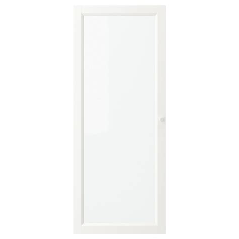 Oxberg Glass Door White 40x97 Cm Ikea Spain
