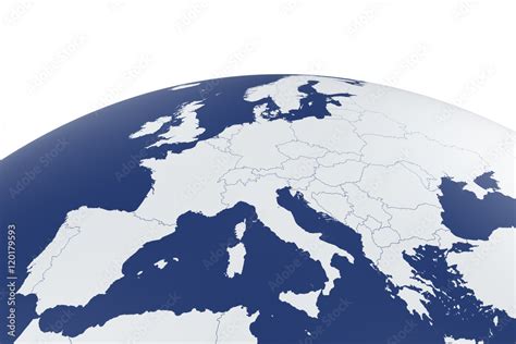 Europe Map Earth Globe Stock Illustration Adobe Stock