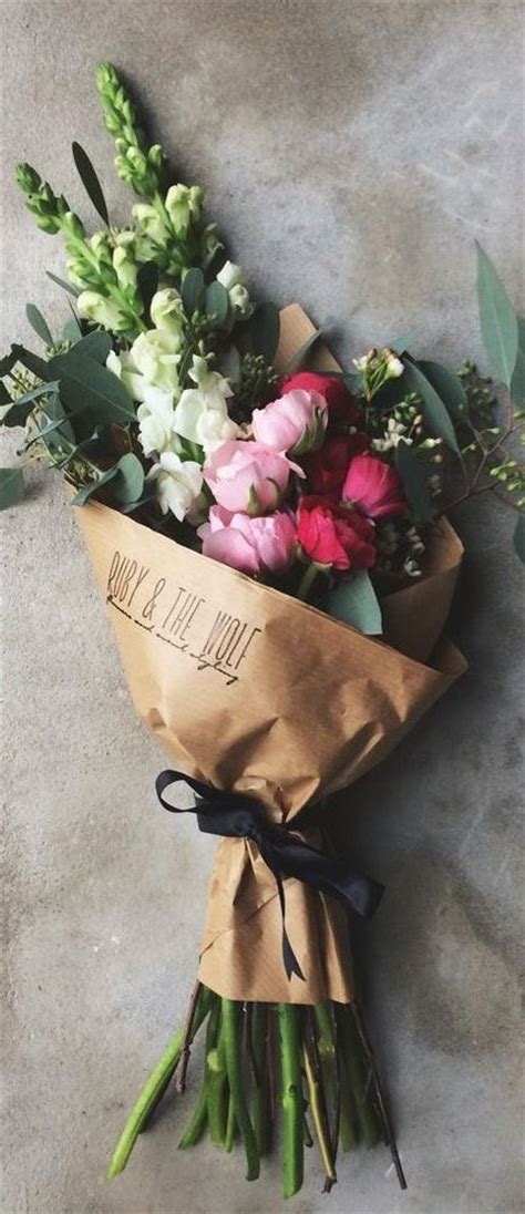 The tsubaki provides memorable floral gifts for birthday celebrations and weddings made by quality felt. Flowers wrapped in brown paper bags. | Flowers | Pinterest ...