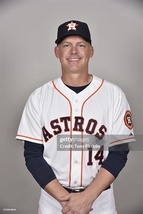 Manager Aj Hinch Of The Houston Astros Poses During Photo Day On