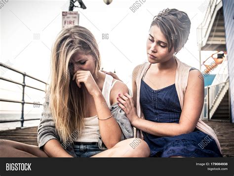 Young Woman Sad Crying Image And Photo Free Trial Bigstock