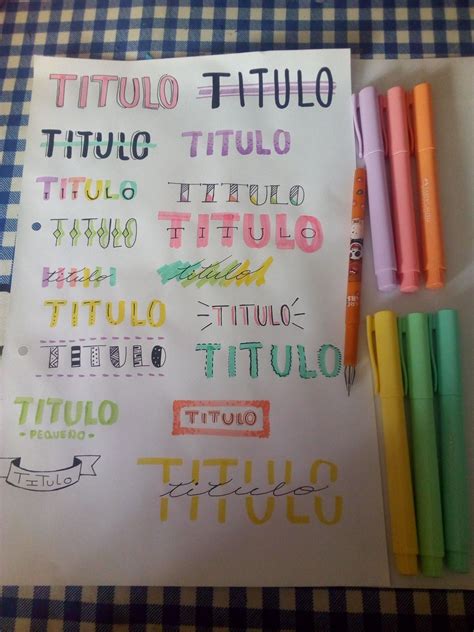 Títulos Creativos Tutorial De Letras Moldes De Letras Bonitas