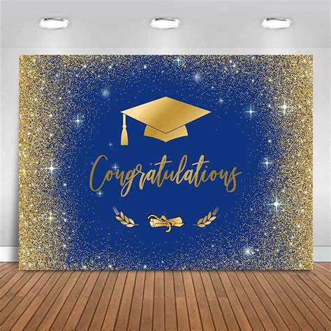 Buy Mocsicka Congratulate Graduation Backdrop Class Of 2021 Golden