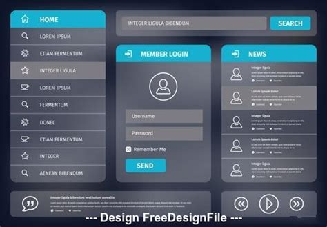 User Interface Layout Vector Free Download