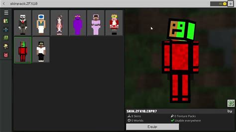 Minecraft Skin Pack With Cape By Zfx10 Youtube
