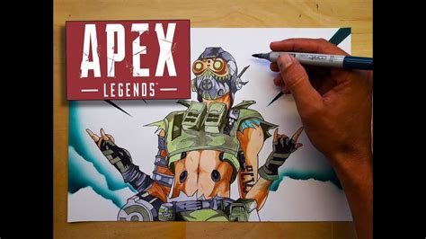 How To Draw Octane Amazing Apex Legends Drawing 2019 Youtube