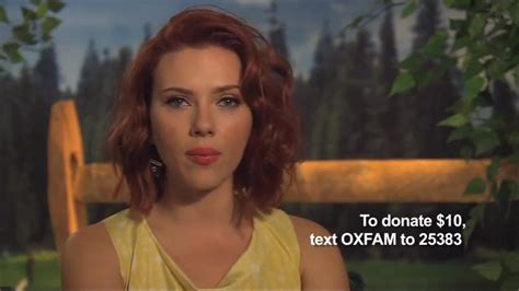 Scarlett Johansson Psa For Oxfam America East Africa Food Crisis Fund