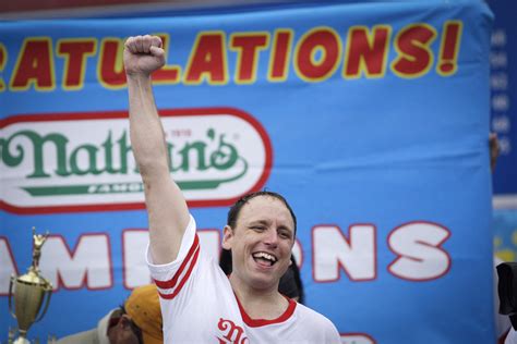 However, beyond eating and in the quest to have fun, humans began to search for other things food could be used for. Joey Chestnut devours turkey to win eating contest | 13wmaz.com