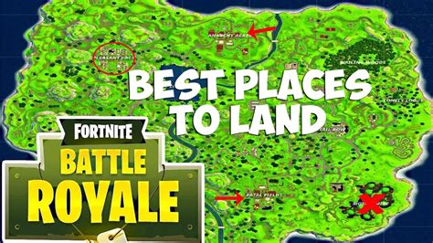 Where You Should Land In Fortnite Battle Royale Youtube